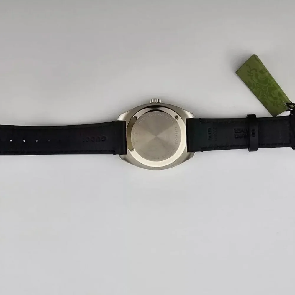 Gucci Men's 41mm Black Dial Steel Face Watch NWB